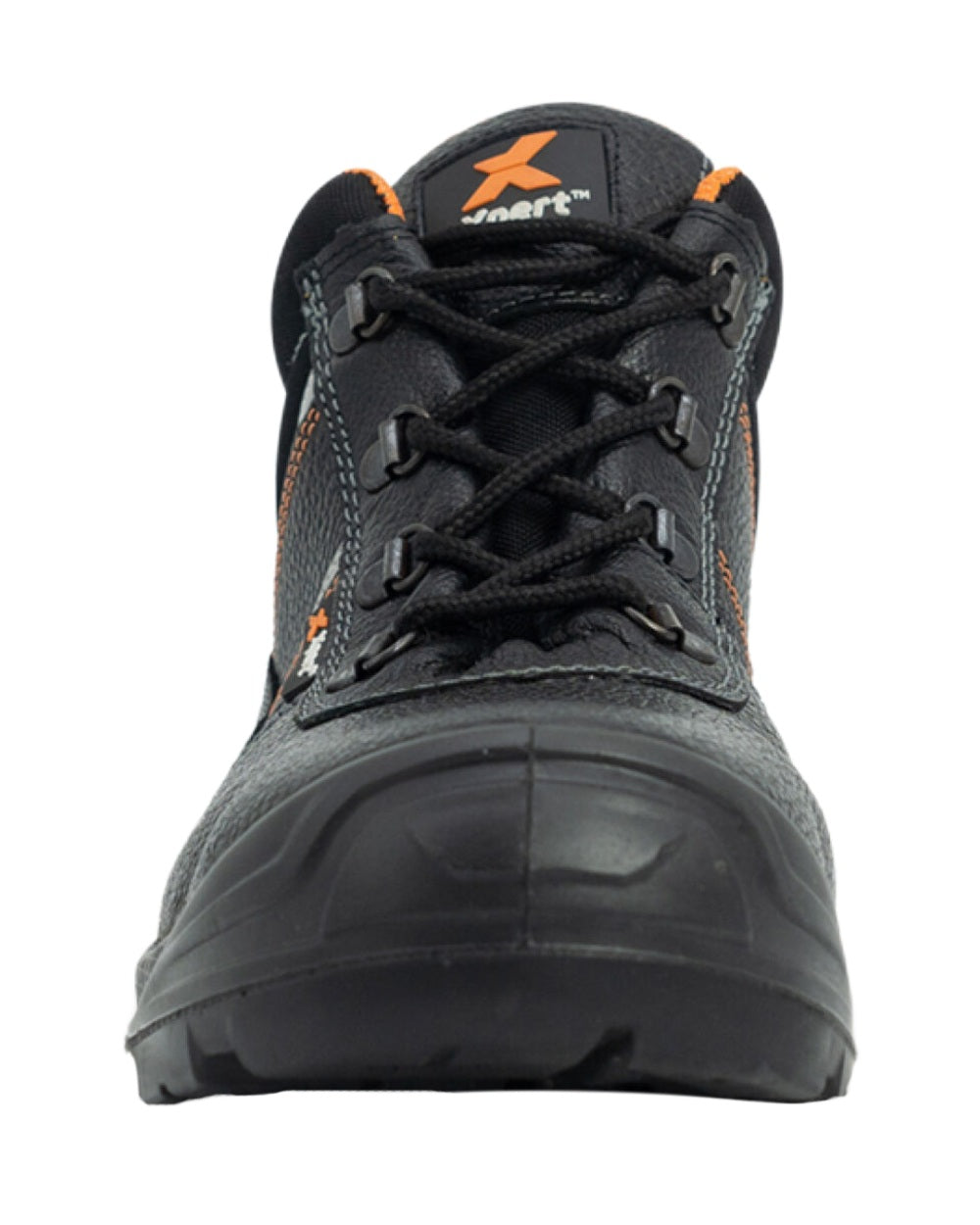 Black Coloured Xpert Mens Force S3 Safety Contract Boots on White Background
