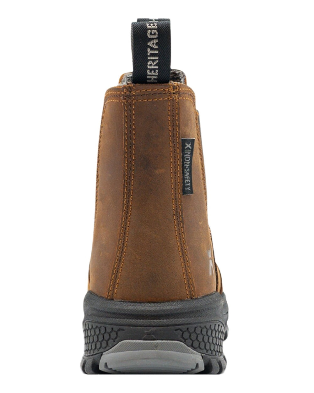 Brown Coloured Xpert Mens Heritage Dealer S3L Safety Boots on White Background
