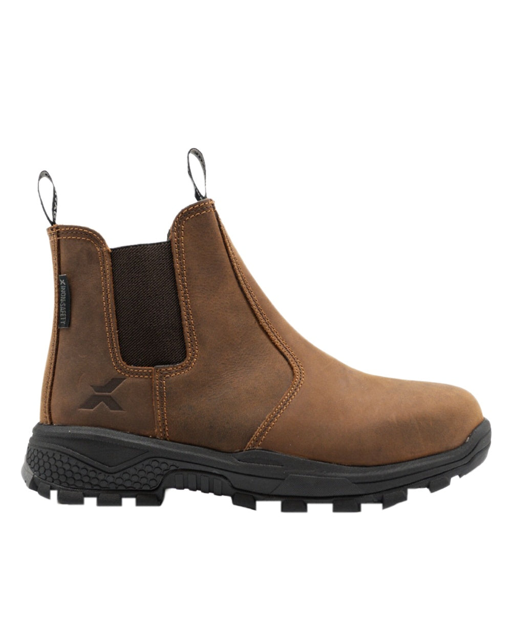 Brown coloured Xpert Mens Heritage Rancher Non-Safety Boots on White Background
