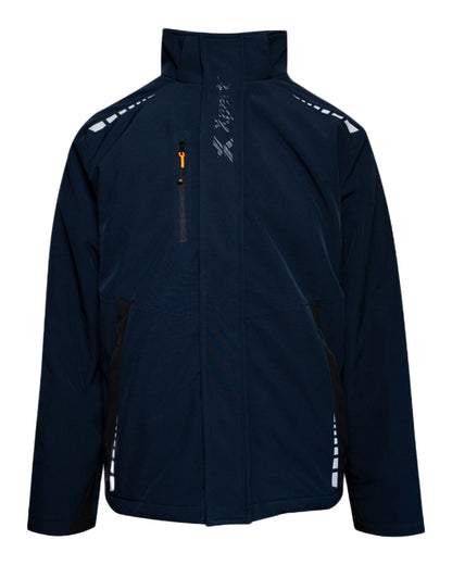 Navy Coloured Xpert Mens Pro 3 Layer TPU Tactical Shell Jacket on White Background
