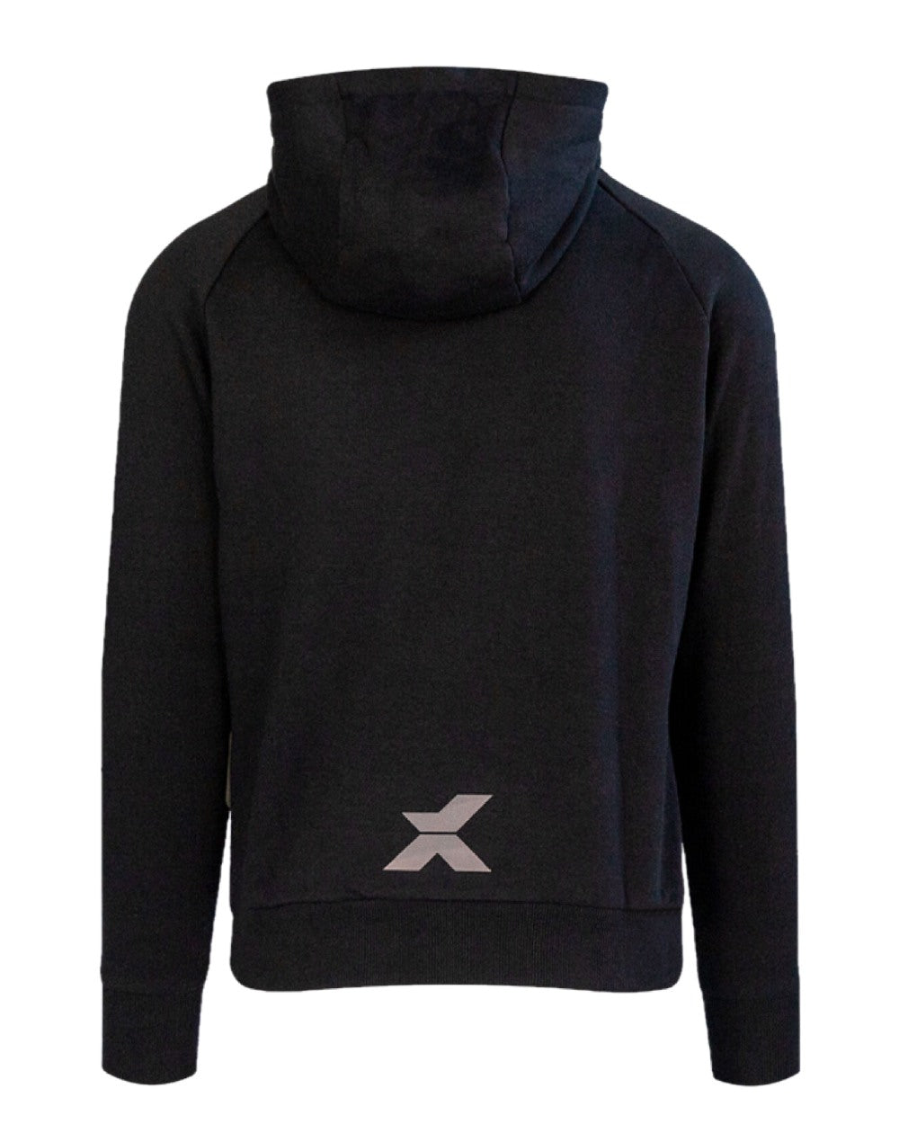 Black Coloured pert Mens Pro Pullover Hoodieon White Background
