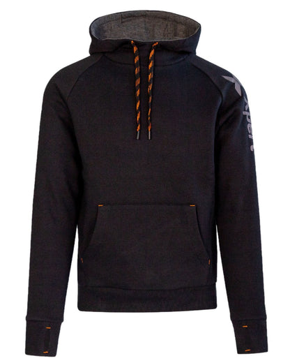 Black Coloured pert Mens Pro Pullover Hoodieon White Background
