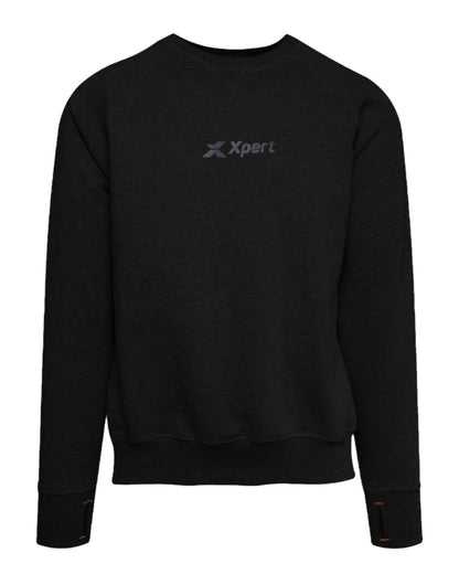 Black Coloured Xpert Mens Pro Sweatshirt on White Background
