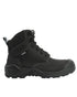 Black Coloured Xpert Mens Pro Zipster Safety Zip-Side Boots on White Background
