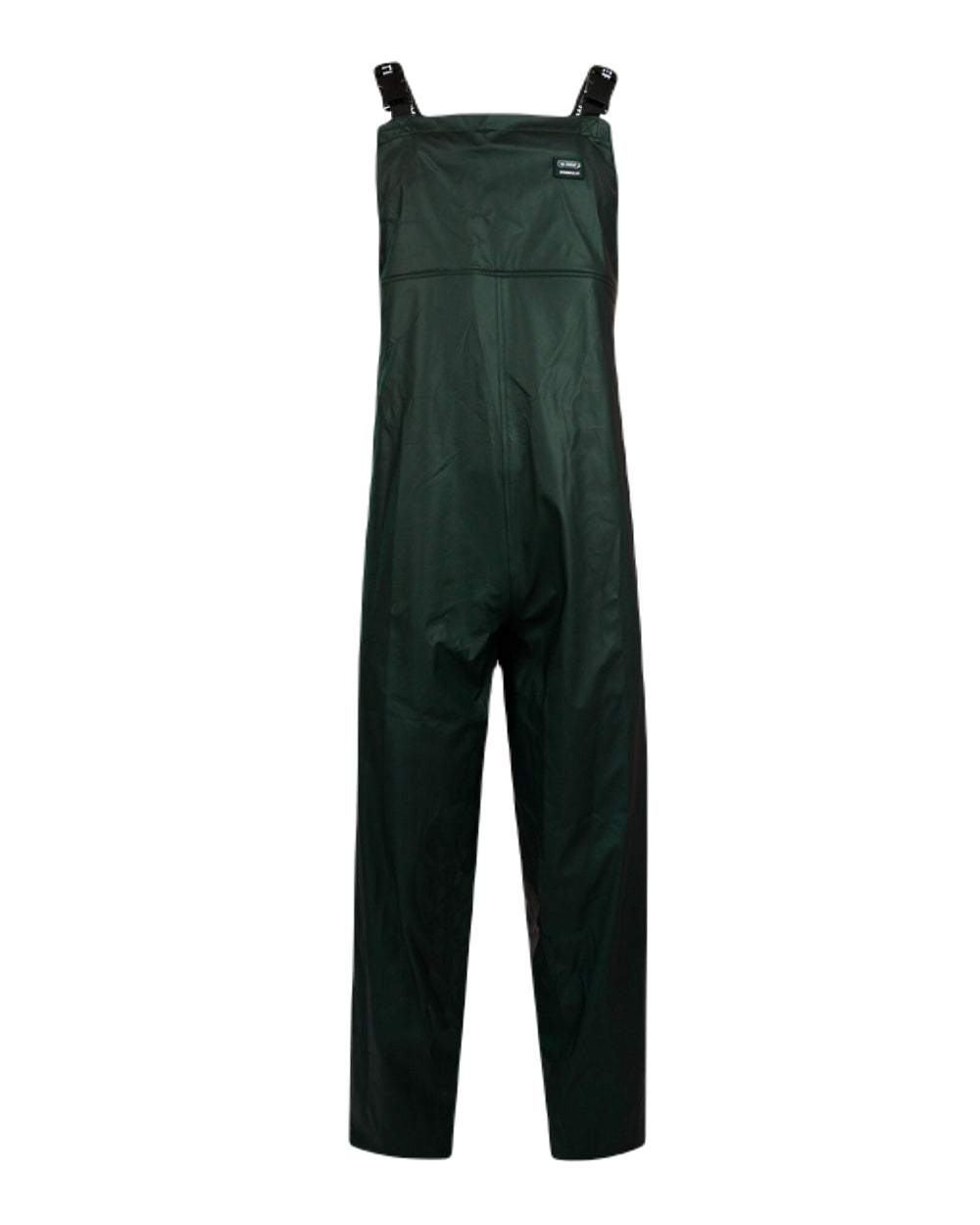 Green Coloured Xpert Mens Swampmaster No-Sweat Stormgear Waterproof Bib &amp; Brace on White Background
