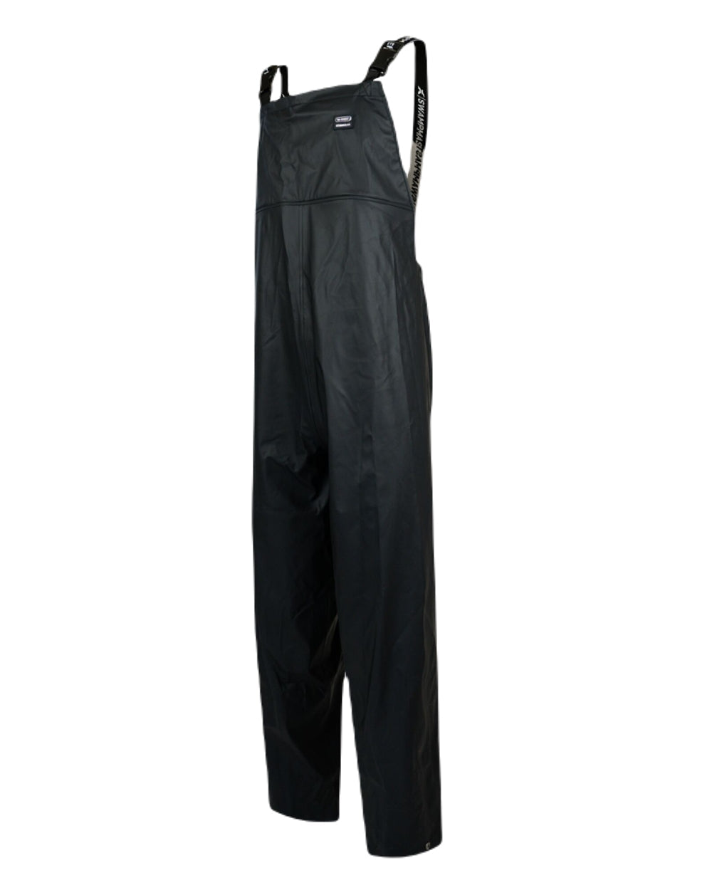 Navy Coloured Xpert Mens Swampmaster No-Sweat Stormgear Waterproof Bib &amp; Brace on White Background
