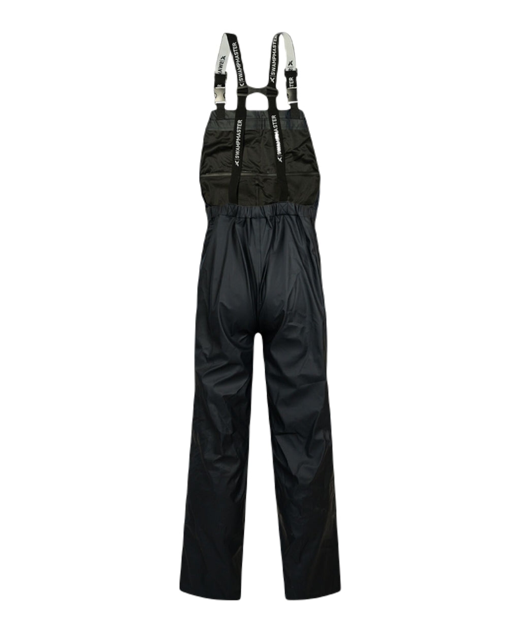 Navy Coloured Xpert Mens Swampmaster No-Sweat Stormgear Waterproof Bib &amp; Brace on White Background
