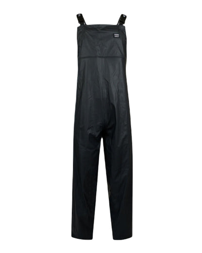 Navy Coloured Xpert Mens Swampmaster No-Sweat Stormgear Waterproof Bib &amp; Brace on White Background

