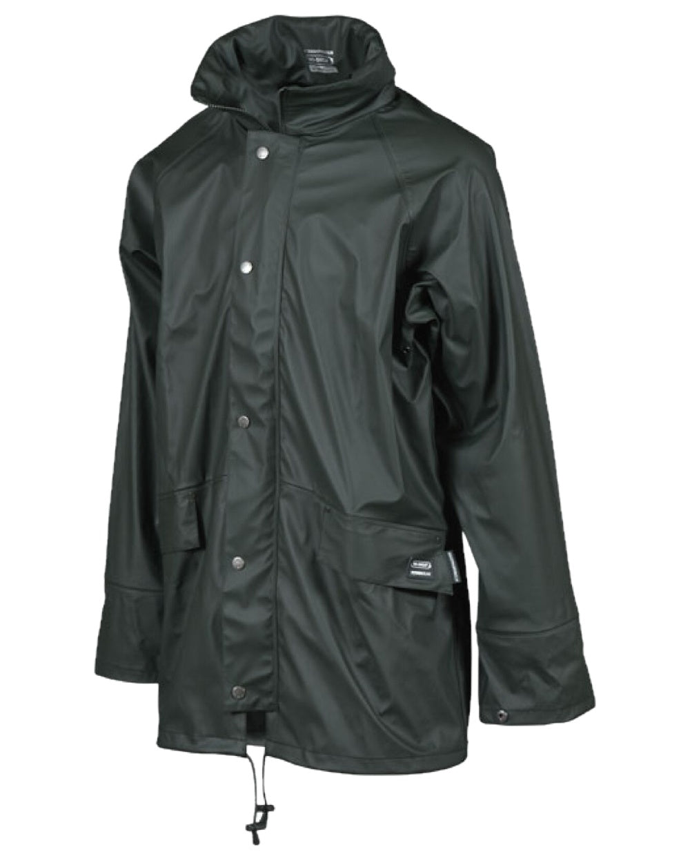 Green Coloured Xpert Mens Swampmaster No-Sweat Stormgear Waterproof Jacket on White Background
