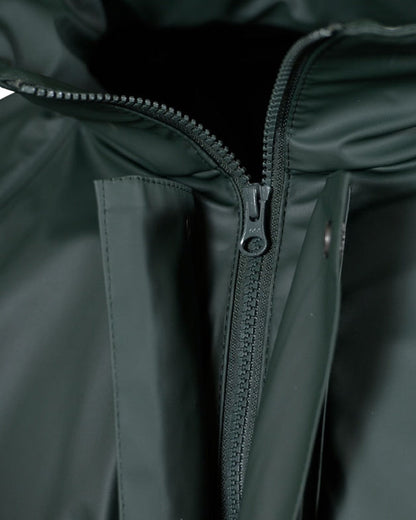 Green Coloured Xpert Mens Swampmaster No-Sweat Stormgear Waterproof Jacket on White Background
