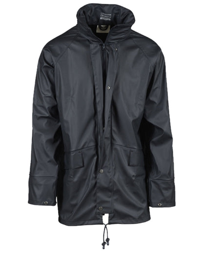 Navy Coloured Xpert Mens Swampmaster No-Sweat Stormgear Waterproof Jacket on White Background
