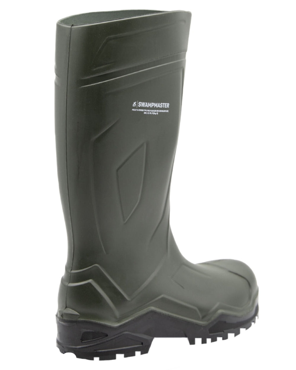 Green Coloured Xpert Mens Swampmaster Pro Champion+ Non-Safety Wellingtons on White Background
