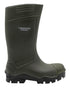 Green Coloured Xpert Mens Swampmaster Pro Thermo S5 Safety Wellingtons on White Background
