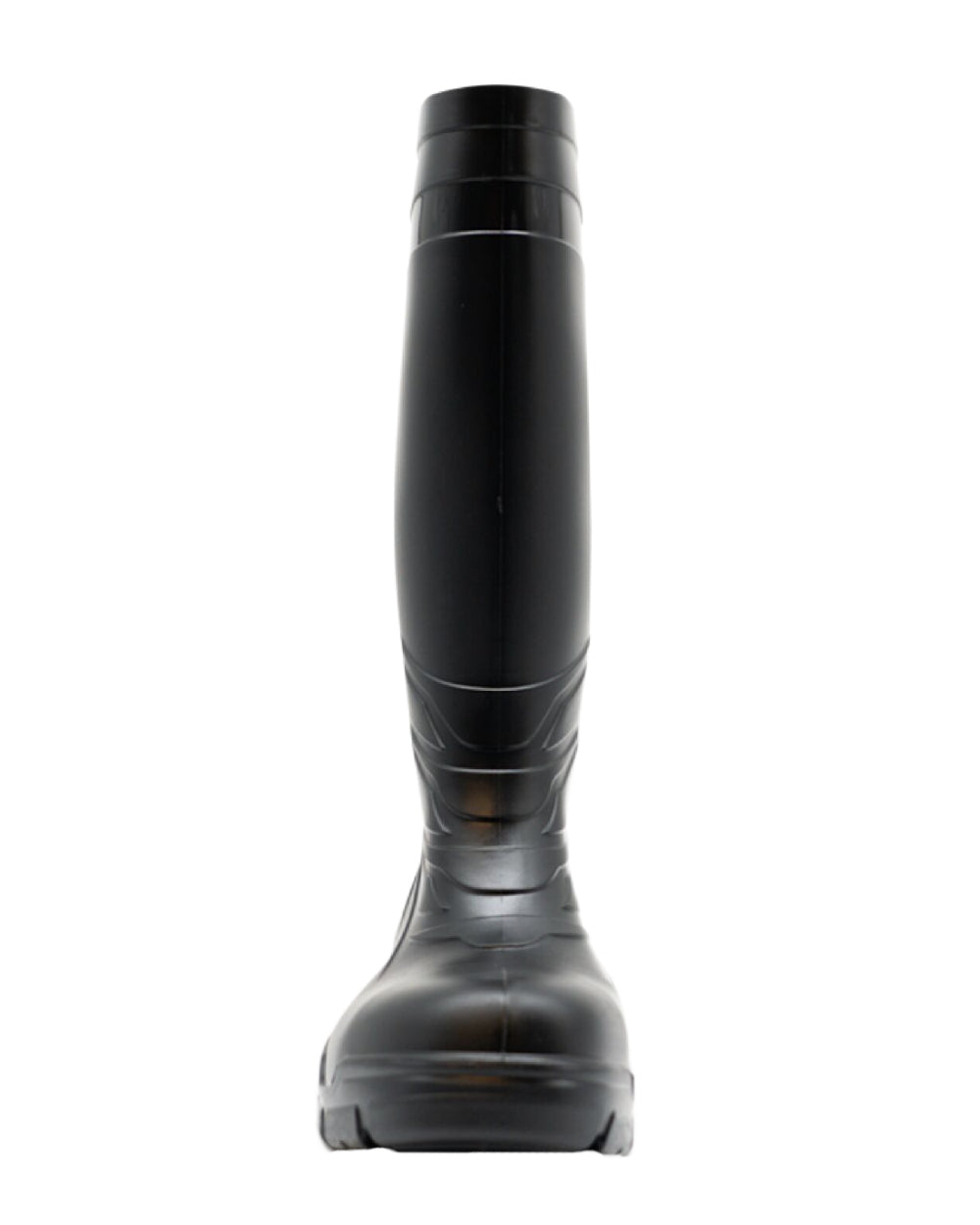 Black Coloured Xpert Mens Swampmaster Titan S5 Safety PVC Wellingtons on White Background
