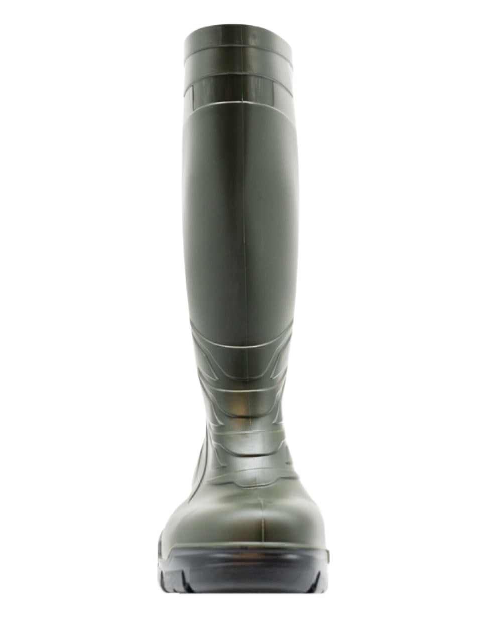 Green Coloured Xpert Mens Swampmaster Vortex Non-Safety PVC Wellingtons on White Background
