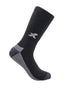 Black Coloured Xpert Pro Active Work Sock 3 Packs on White Background
