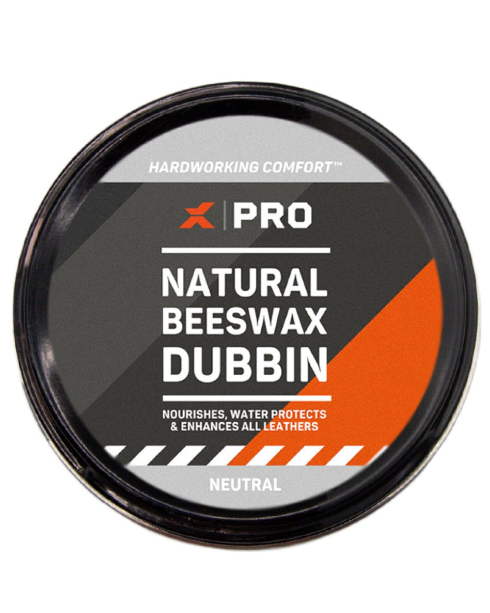 Neutral Coloured Xpert Pro-Wax Natural Beeswax Boots Dubbin on White Background
