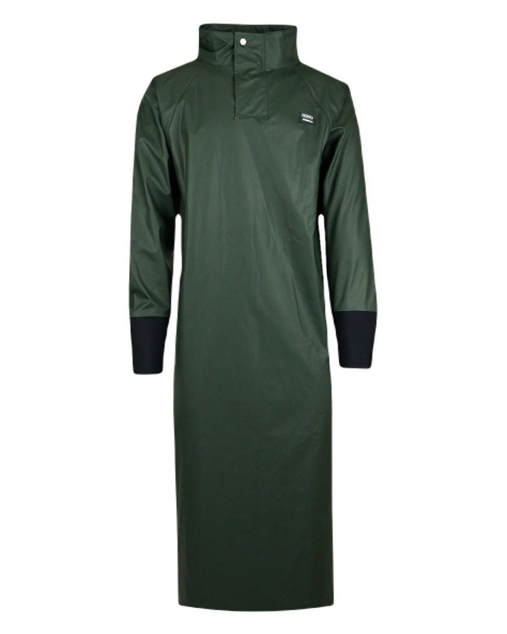 Green Coloured Xpert Swampmaster No-Sweat Stormgear Waterproof Dairy Gown on White Background

