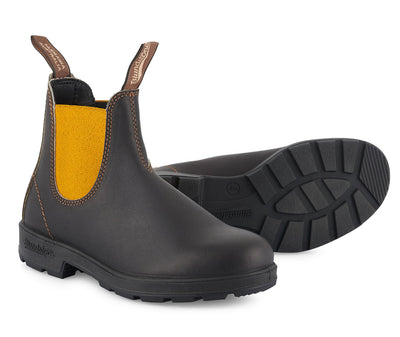 Blundstone 1919 Dark Brown/Mustard Leather Boots