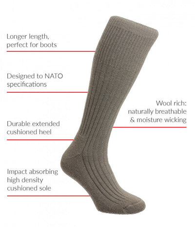 Product Features The Original HJ Hall Commando Sock