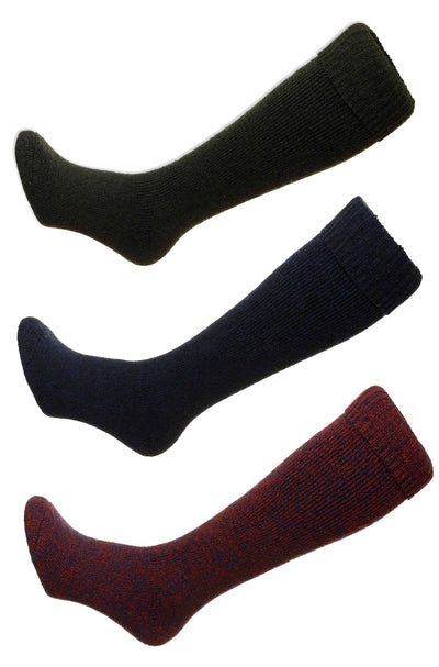 HJ Hall Wellington Socks | Navy, Olive, Red