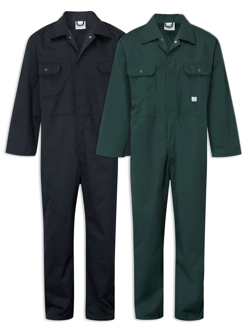 Fort Stud Front Boilersuit Overall | Navy, Spruce Green