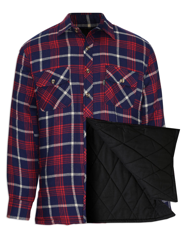 Thermal padded lining Red Tartan Champion Totnes Quilted Padded Shirt