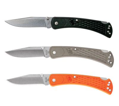 Buck Folding Hunter Slim Knife | Black, Tan, Orange