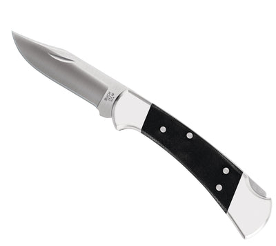 Buck Ranger Pro Knife | Black with silver nickel bolsters 