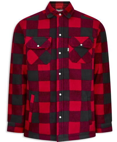 Red Champion Kinross Padded Fleece Lumberjack Shirt #colour_red