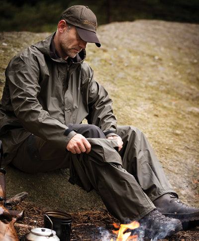 Hurricane Waterproof Jacket by Deerhunter with pullover trousers