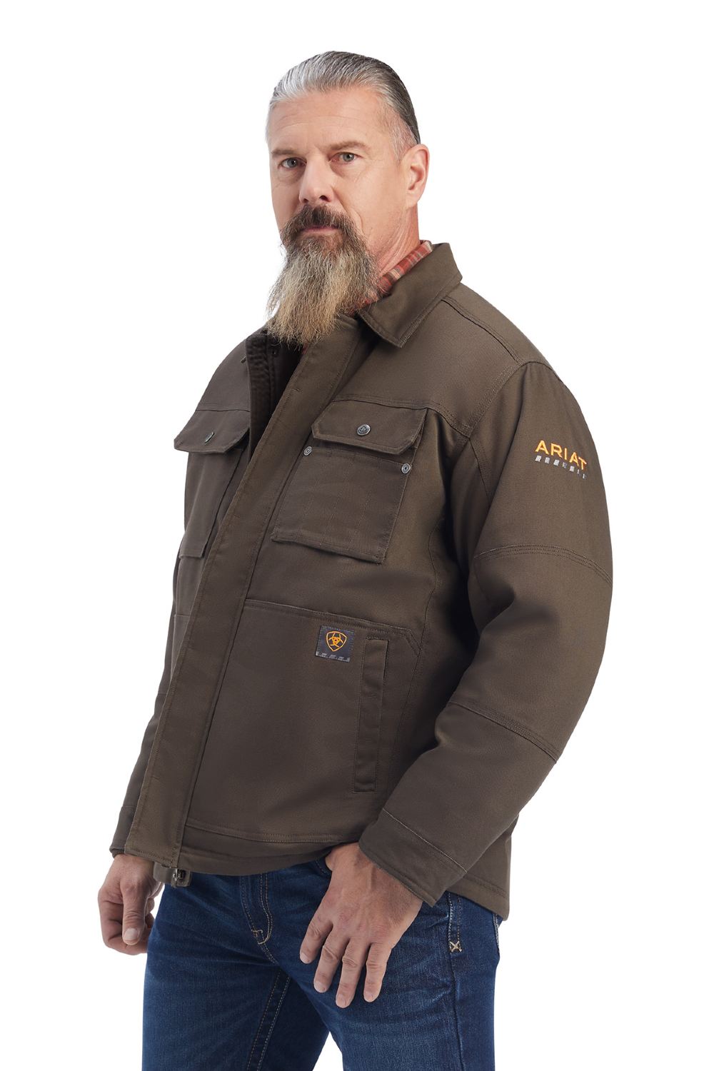 Ariat Rebar DuraCanvas Sherpa-Lined Jacket- Wren