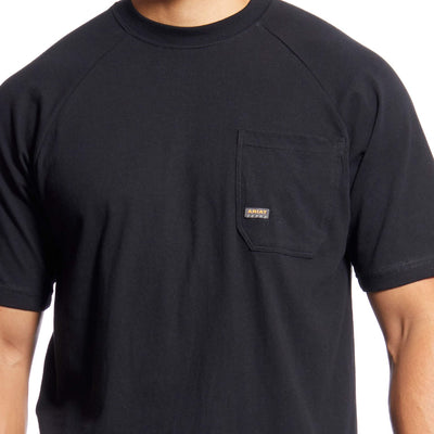 Ariat Rebar Men's Cotton Strong T-Shirt in Black