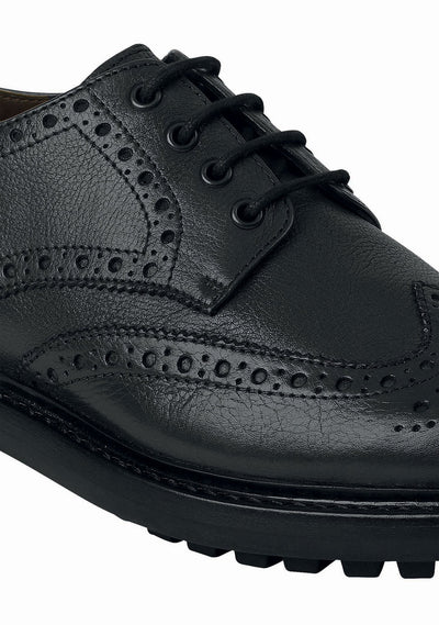Black Brogue country shoe 