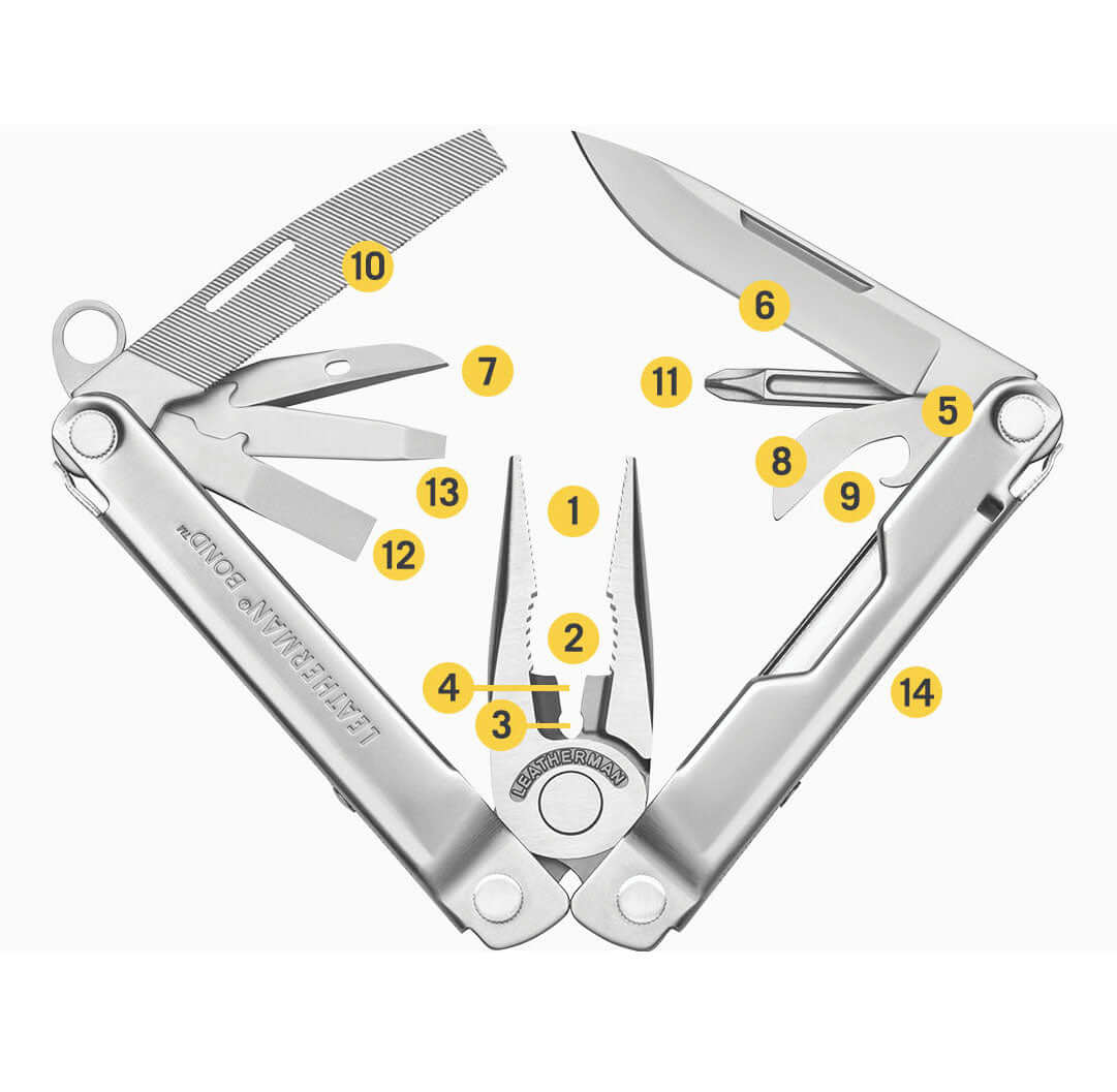 Leatherman Bond™ EDC Multi-Tool 14 tool options