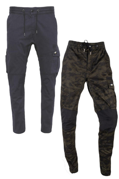 Caterpillar Dynamic Trousers In Night Camo and Black #colour_black