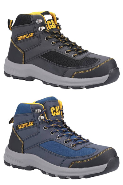 Caterpillar Elmore Mid Safety Hiker in Grey and Navy