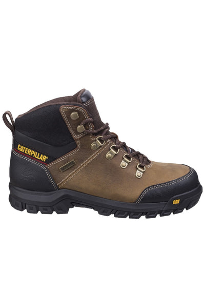 Caterpillar Framework Safety Boot ST S3 Wr HRO SRA in Seal Brown