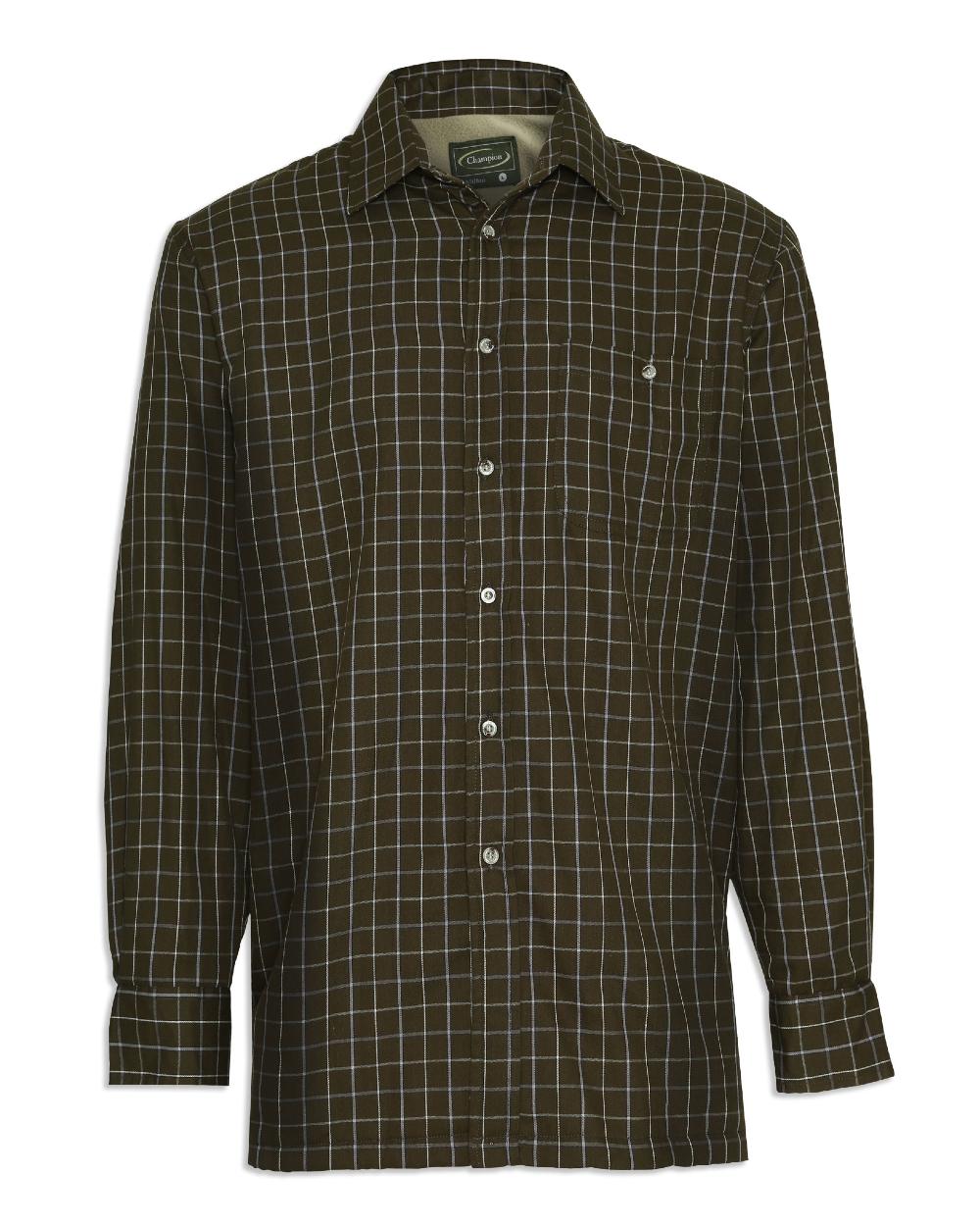 Champion Milton Micro Fleece Lined Shirt in Green