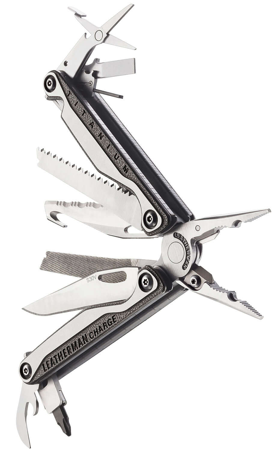 TTi Titanium Premium Blade with Titanium handles showing the full range of tools