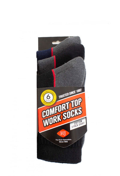 Triple pack Cotton work socks