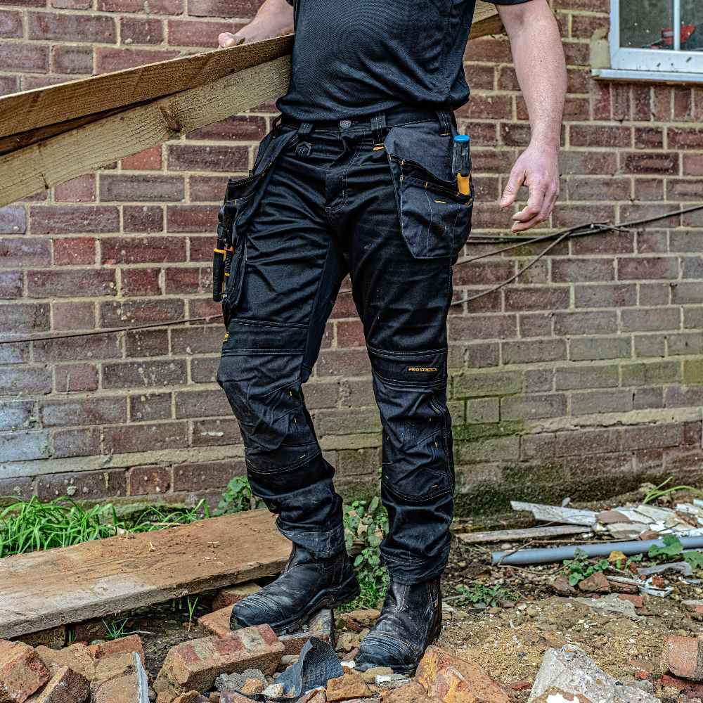 DEWALT Men's Harrison Work Utility Pants, Regular fit, Black/Grey, 40W / 33L DEWALT Men's Harrison Work Utility Pants, Regular fit, Black/Grey, 40W / 33L