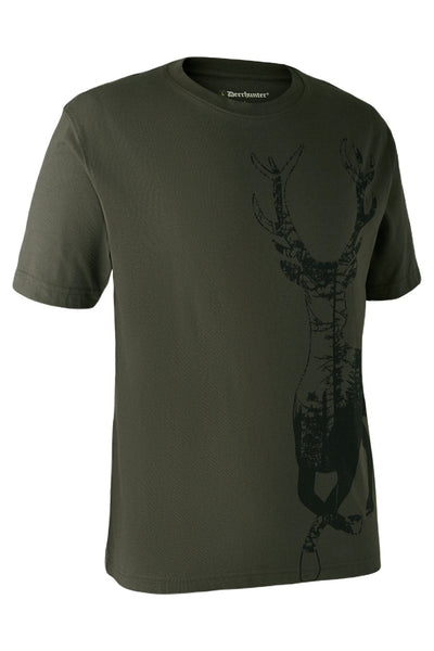 Deerhunter Deer T-Shirt In Bark Green 