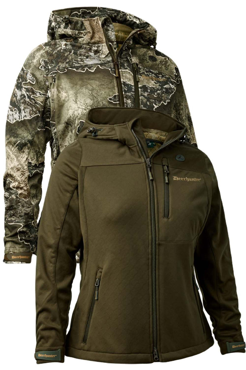 Deerhunter Lady Excape Softshell Jacket In RealTree Excape, Art Green