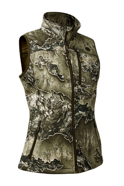 Deerhunter Lady Excape Softshell Waistcoat In Real Tree Excape