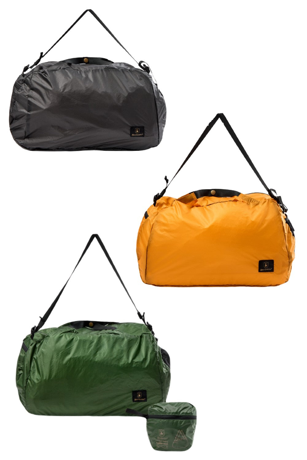 Deerhunter Packable Carry Bag 32L In Black, Yellow, Green