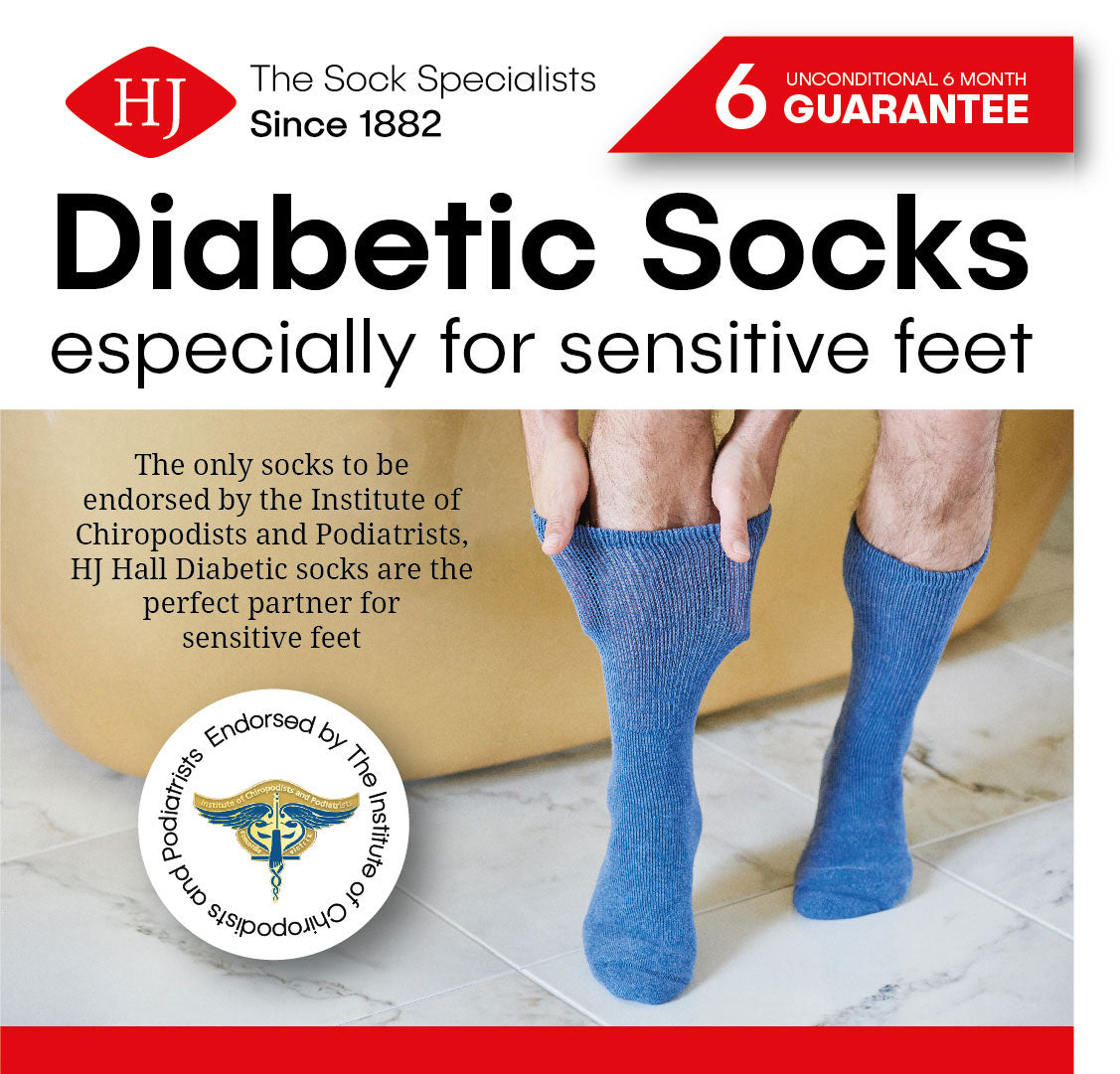 Diabetic socks especially for sensitive feet
