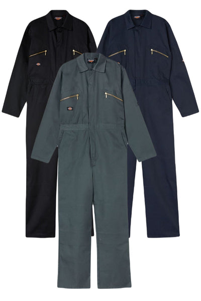 Dickies Redhawk Coverall in Black, Navy Blue and Lincon Green