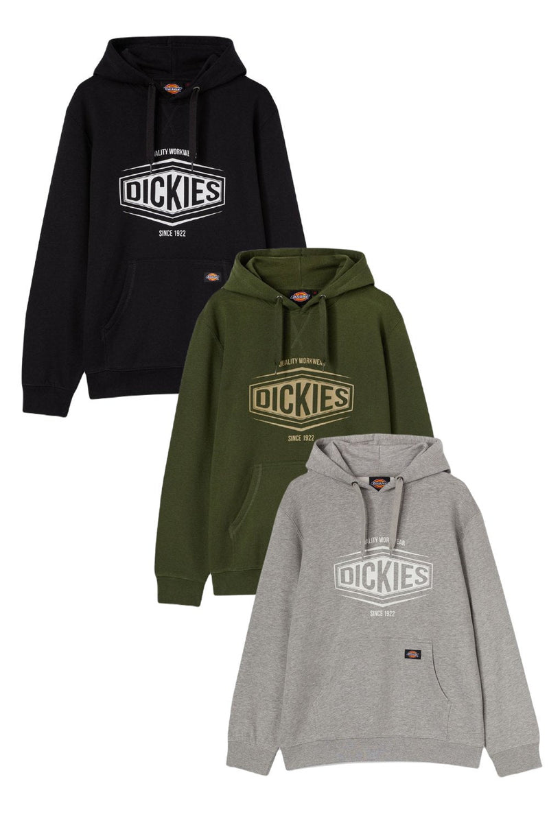 Dickies Rockfield Hoodie in Black, Olive Green and Grey Melange