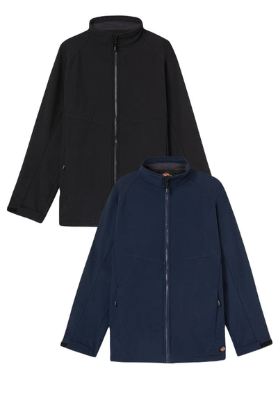 Dickies Softshell Waterproof Jacket in Black and Navy Blue